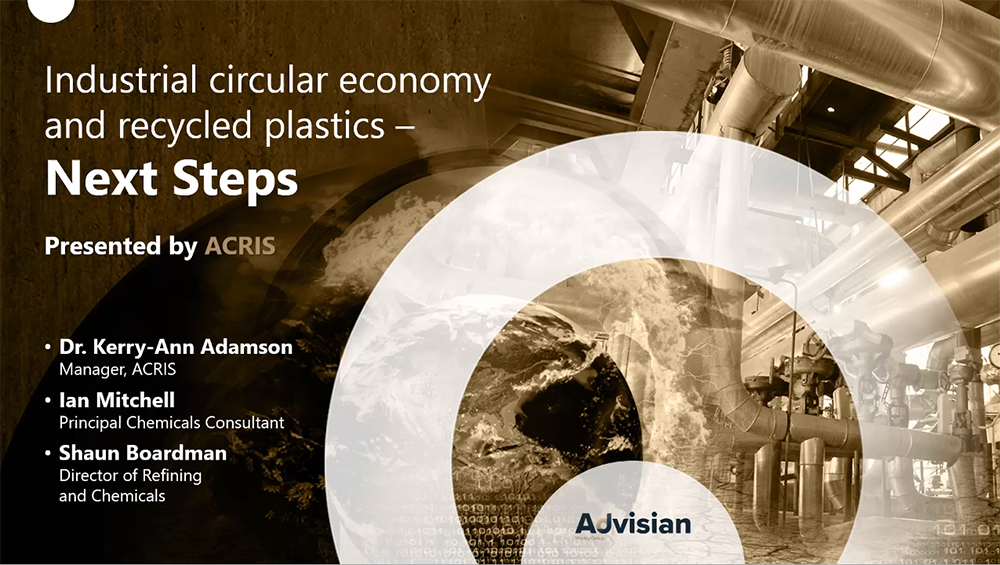 Industrial circular economy and recycled plastics - next-steps