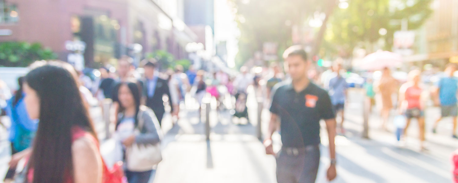 People in street