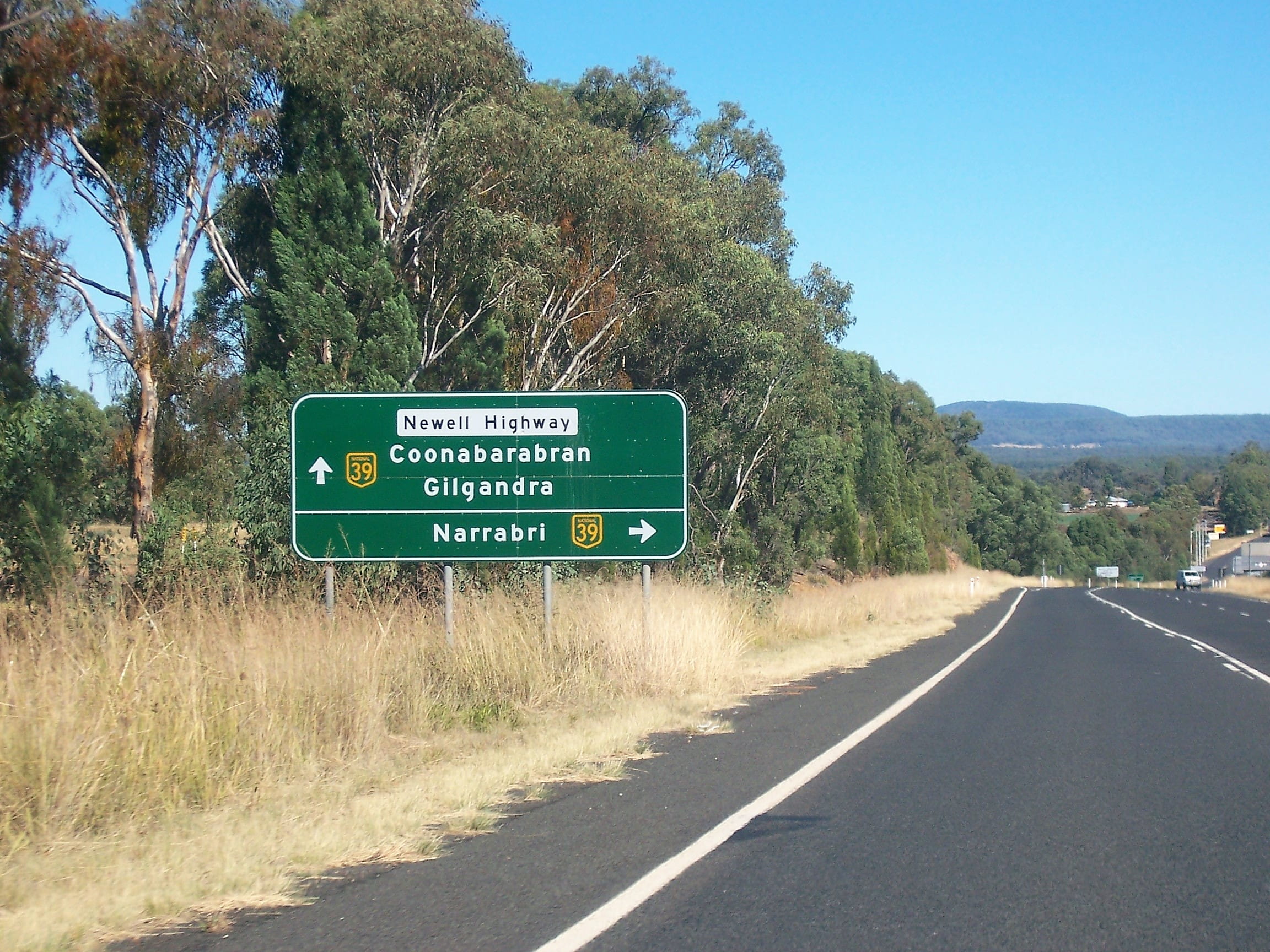 newell highway sign