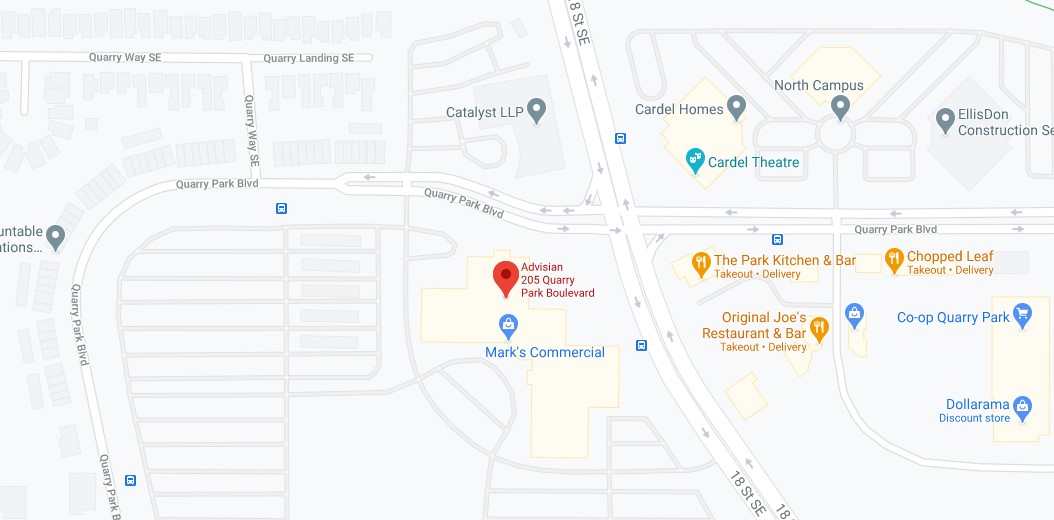Calgary map