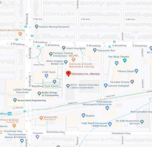 Vancouver Office Map
