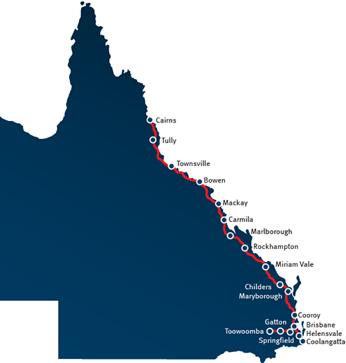 rendering of Queensland Electric Super Highway
