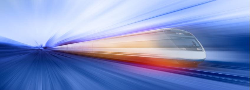 blurred railway