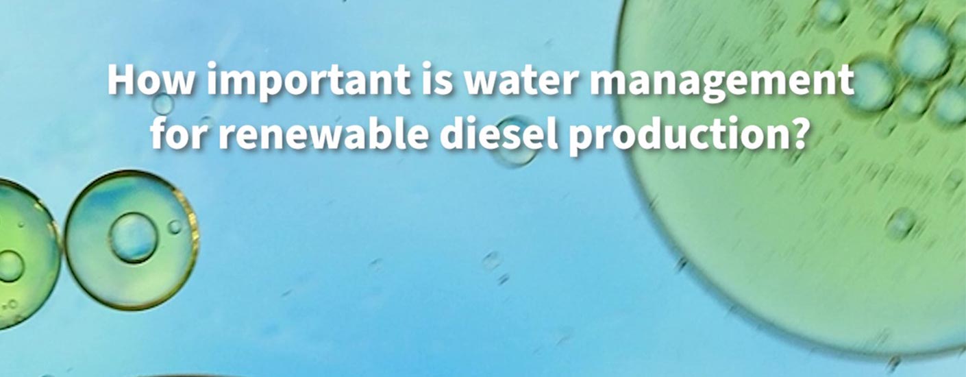 How important is water management for renewable diesel production?