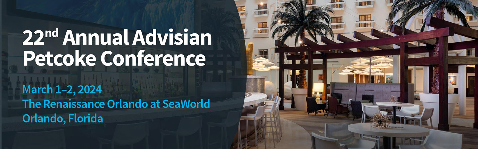 The Renaissance Orlando hotel - location of the 22nd Advisian Petcoke Conference.