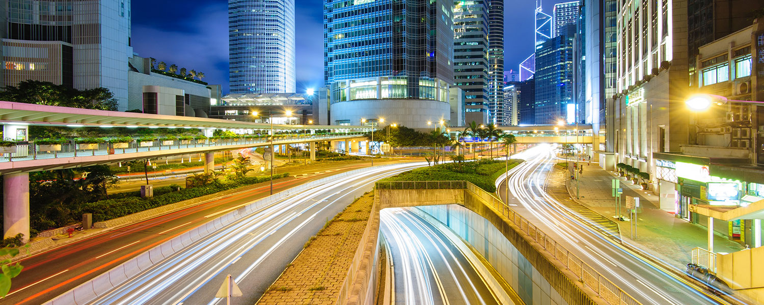road at night