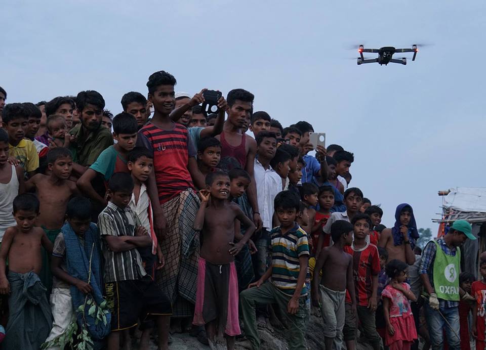Children with drone
