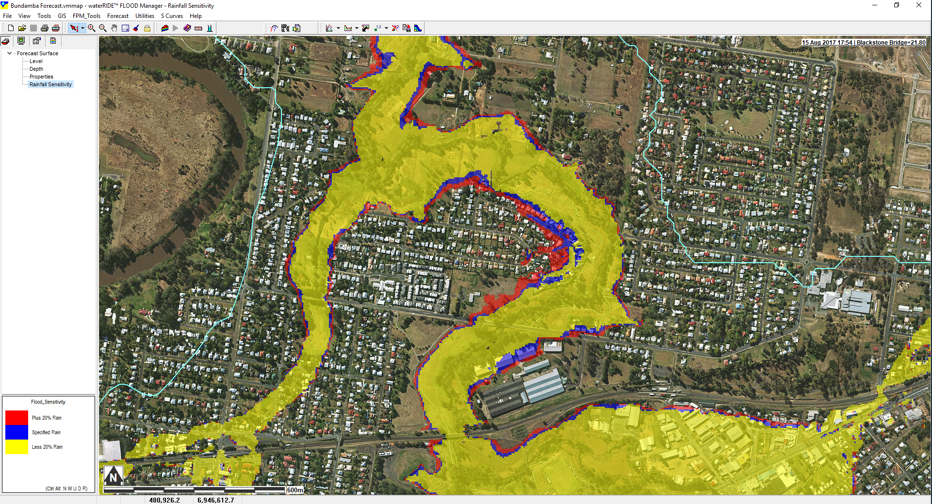 Flood modelling of Ipswich City Council