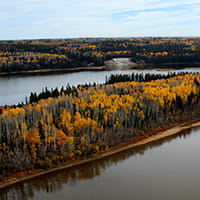 Waters of Lake Athabasca.